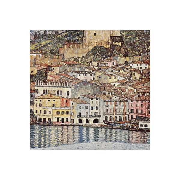 Reproducere tablou Gustav Klimt - Malcesine on Lake Garda, 30 x 30 cm