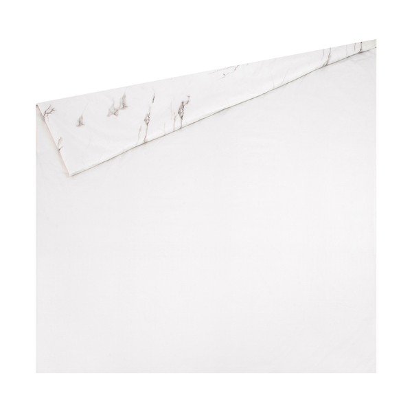 Lenjerie de pat din bumbac percale Westwing Collection, 200 x 200 cm, alb-image-1