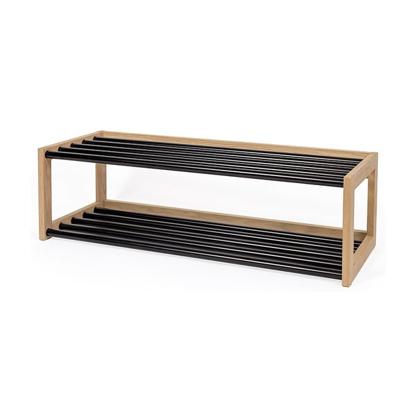 Suport de pantofi din metal negru/natural - Woodman-image-3