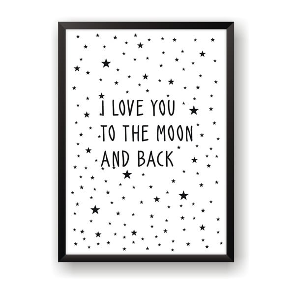 Poster Nord & Co To The Moon And Back, 21 x 29 cm