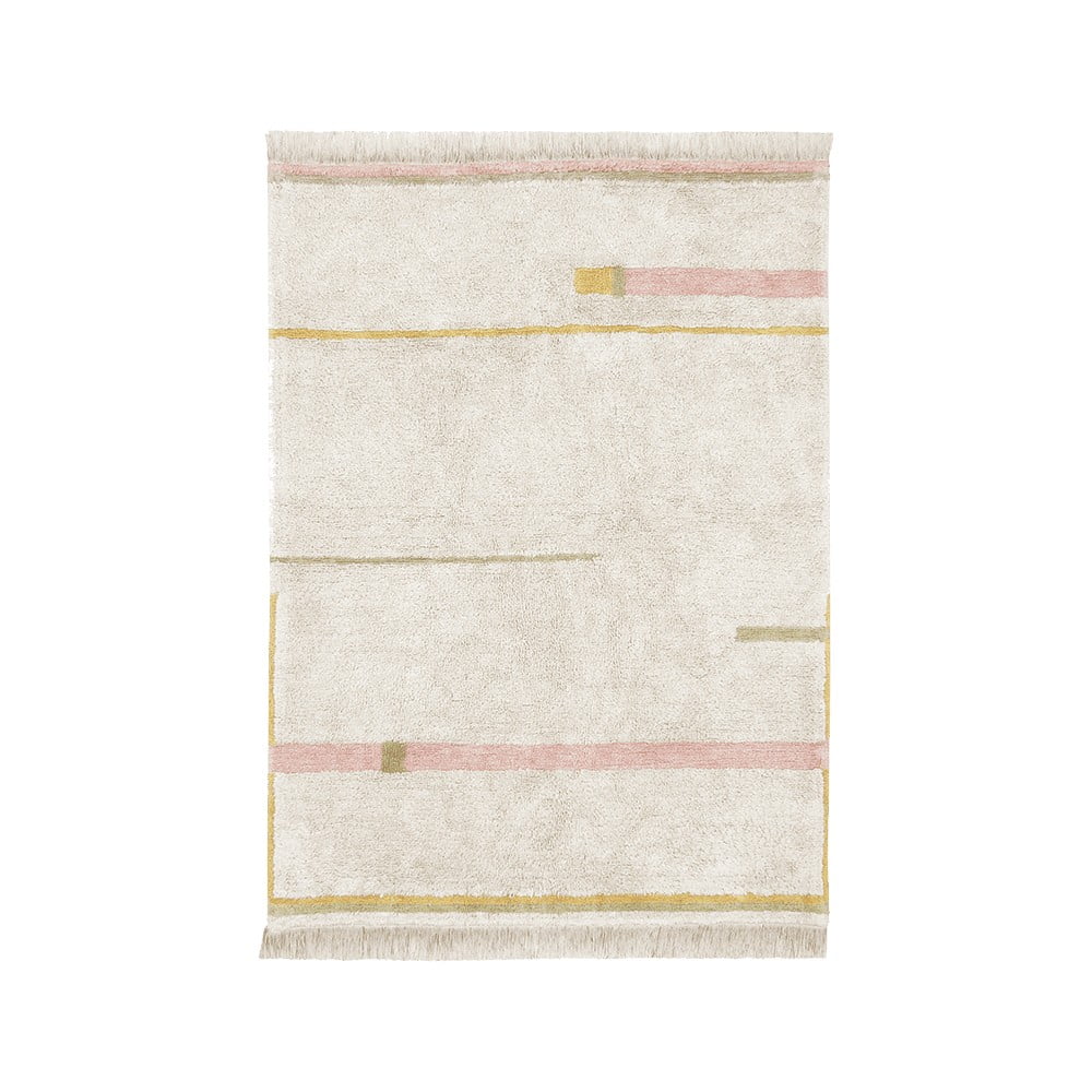 Covor roz/crem lavabil/țesut manual din bumbac 200x300 cm Lanes Vintage Nude – Lorena Canals