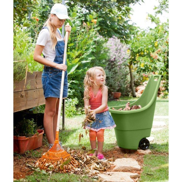 Coș de grădină verde din plastic Easy go – Keter-image-3