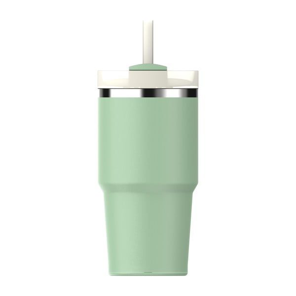 Termos verde salvie cu pai din oțel inoxidabil 600 ml Quencher H2.0 FlowState Tumbler Pistachio – Stanley-image-2