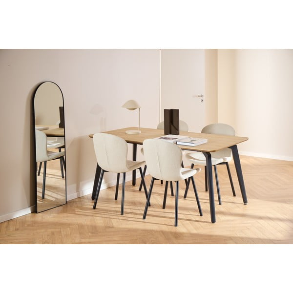 Masă de dining cu blat cu aspect de lemn de stejar 90x160 cm Cadiz – Actona-image-3