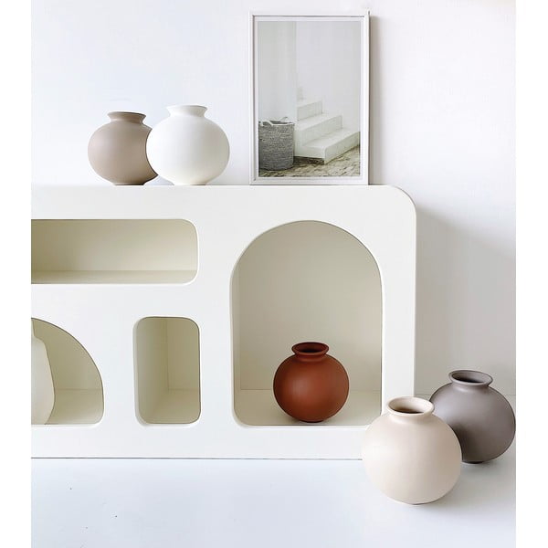 Vază din ceramică Rulina Toppy, alb-image-1