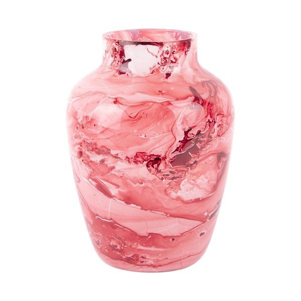 Vază roșu-deschis din sticlă Blended  – PT LIVING-image-3
