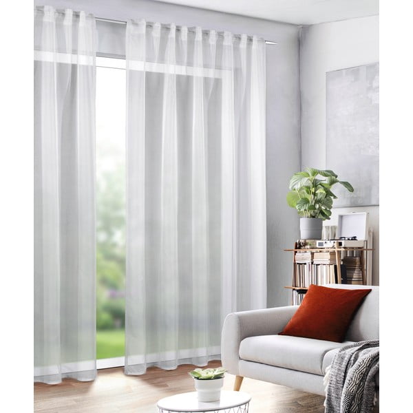 Perdea albă din voal 135x245 cm Uni – Sehlbach-image-1
