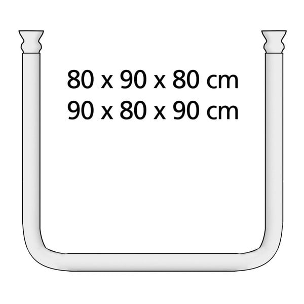 Suport universal pe colț pentru perdea duș Wenko, ø 2,8 cm, alb-image-3
