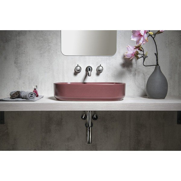 Chiuvetă din ceramică Sapho Infinity Oval, 55 x 36 cm, roșu-image-3