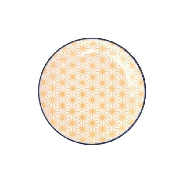 Farfurie din porțelan Tokyo Design Studio Star, ⌀ 16 cm, galben