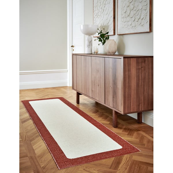 Covor tip traversă pentru interior și exterior cărămiziu/crem 70x240 cm Ilda Brick – Pappelina-image-3