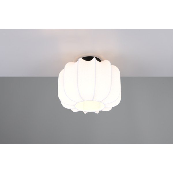 Plafonieră albă din metal cu abajur textil ø 25 cm Madleine – Reality-image-1