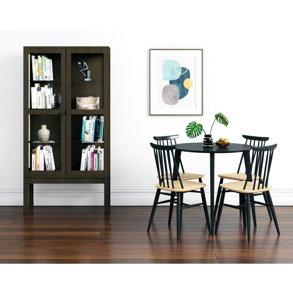 Vitrină cu aspect de lemn de stejar afumat Woodman AbbeyWood-image-1