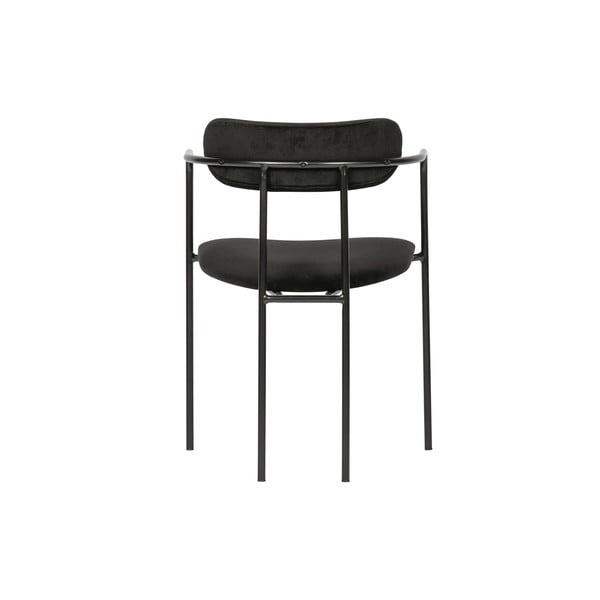 Scaun dining negru din catifea Ivy – WOOOD-image-4
