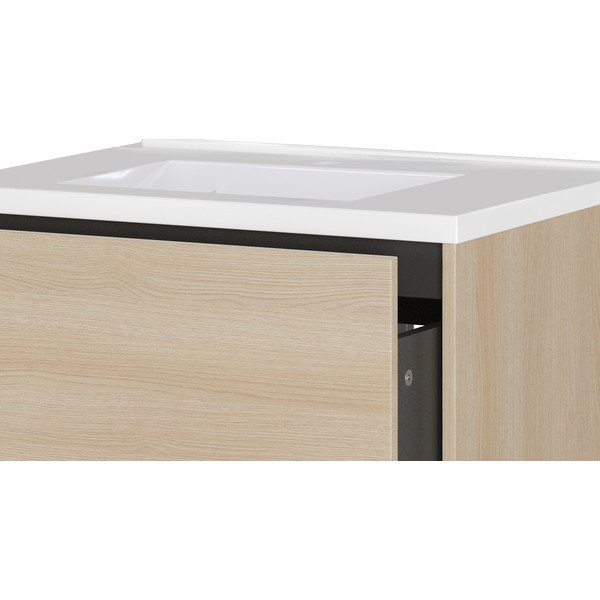 Dulap sub chiuvetă în culoare naturală suspendat cu aspect de lemn de stejar 61x61 cm Bodera – Germania-image-3