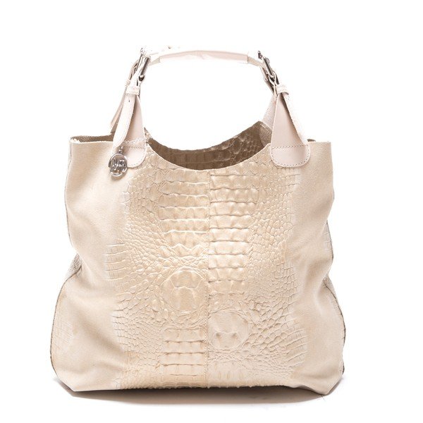 Poșetă din piele Roberta M. 820 Beige-image-1