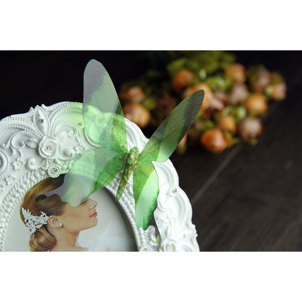 Set 18 autocolante 3D Ambiance Butterflies, verde-image-3