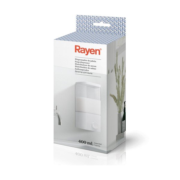 Dozator de săpun lichid alb autoadeziv 400 ml – Rayen-image-4