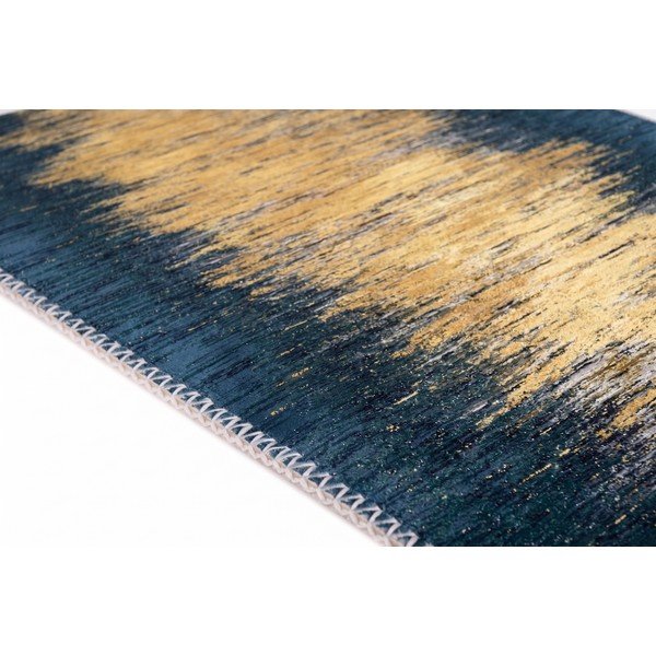 Covor galben/albastru închis lavabil 50x80 cm Goldie – Vitaus-image-2