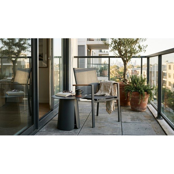 Măsuță de grădină rotundă din aluminiu ø 45 cm Bryan – Bizzotto-image-1