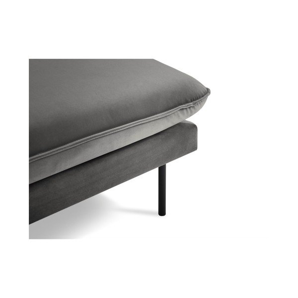 Șezlong, cotieră pe partea dreaptă Cosmopolitan Design Vienna, gri închis-image-3