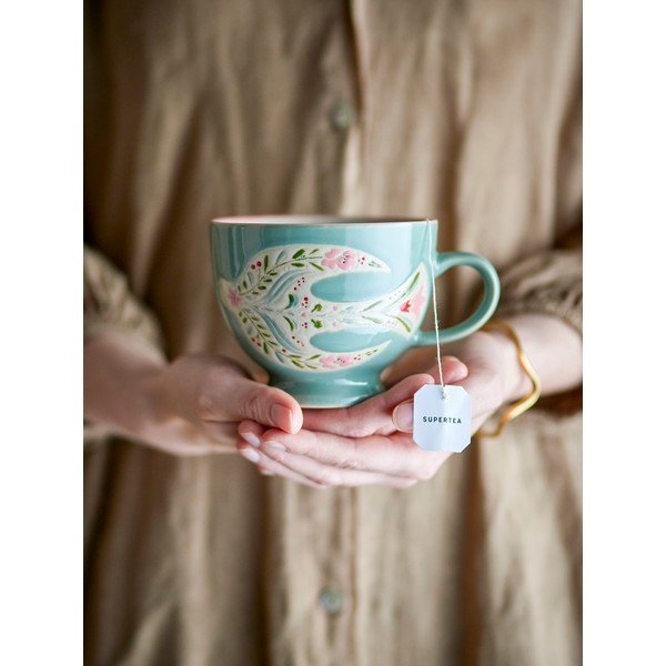 Căni verzi 4 buc. din ceramică 400 ml Rosalynde – Bloomingville-image-4