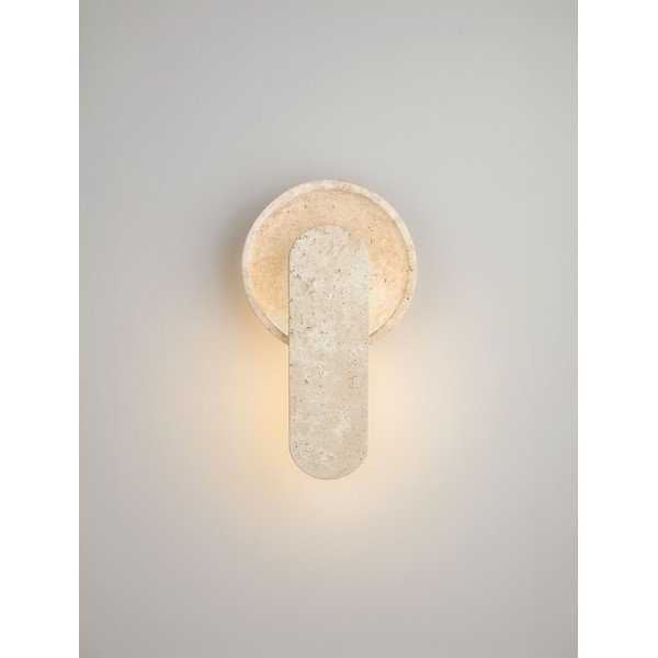 Aplică de perete bej LED din piatră Mavis – Nova Luce-image-3