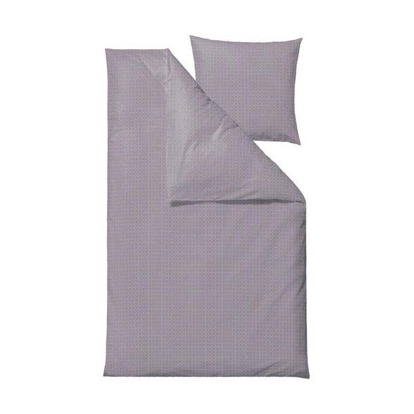 Lenjerie de pat din bumbac satinat pentru pat single Södahl Edge, 150 x 210 cm, violet lavandă