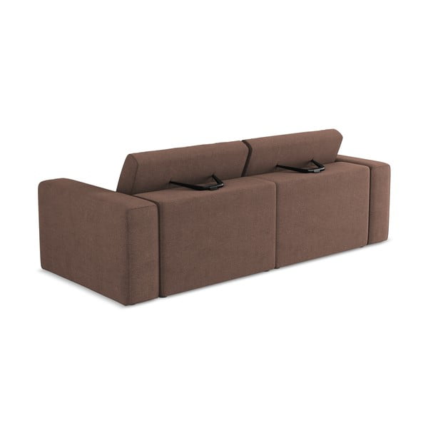 Canapea modulară roz 224 cm Kalea – Makamii-image-3