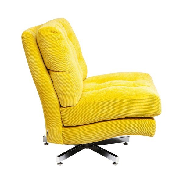 Fotoliu pe roți Kare Design Cinema, galben-image-3