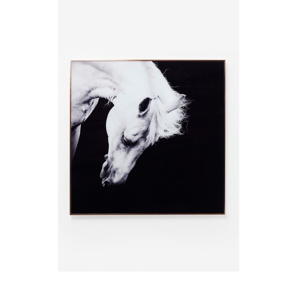 Tablou în ramă Kare Design Proud Horse, 100 x 100 cm