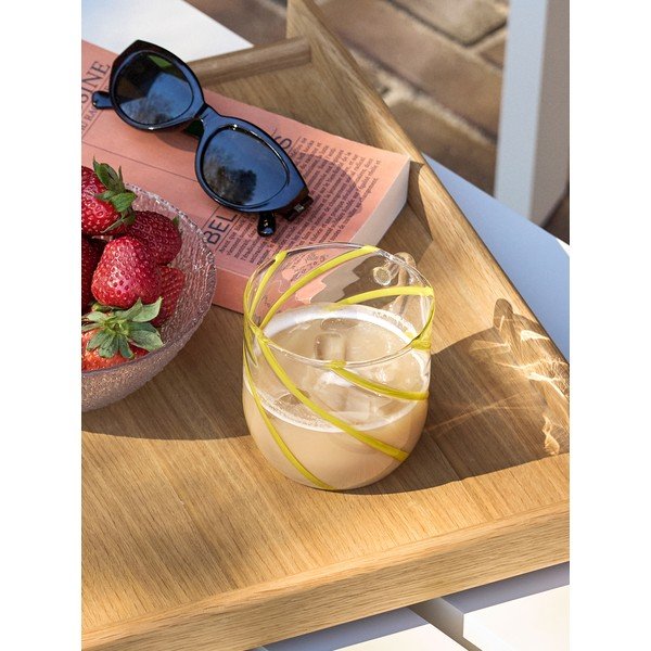 Căni galbene 2 buc. din sticlă borosilicată 450 ml Kiosk – Hübsch-image-1