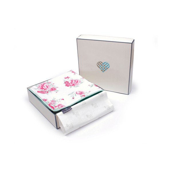 Față de pernă WeLoveBeds Roses, 40 x 60 cm, verde mentol-image-2