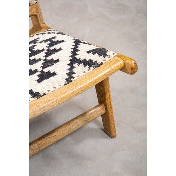 Fotoliu alb-negru/în culoare naturală Cefena – Premier Housewares-image-4