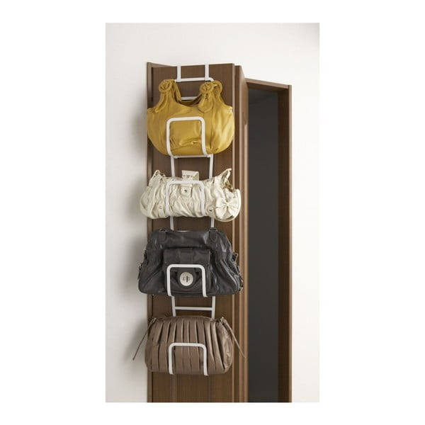 Cuier pentru genți cu 4 cârlige YAMAZAKI Sapporo, alb-image-3