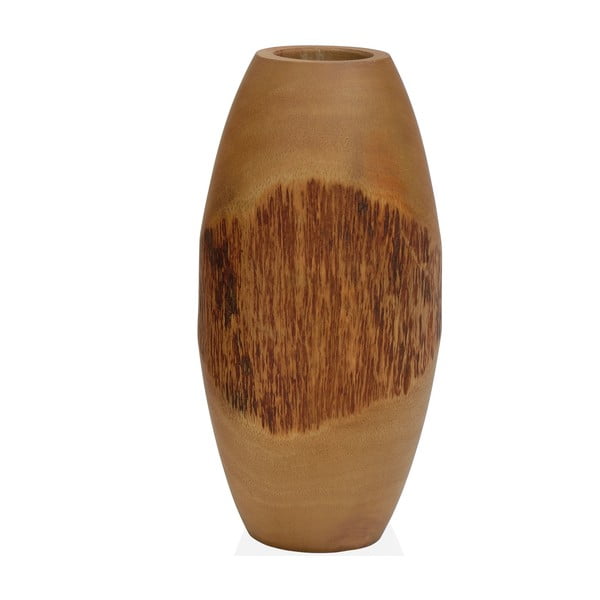 Vază din lemn Andrea House Bark Mango, 12,7 x 25,4 cm
