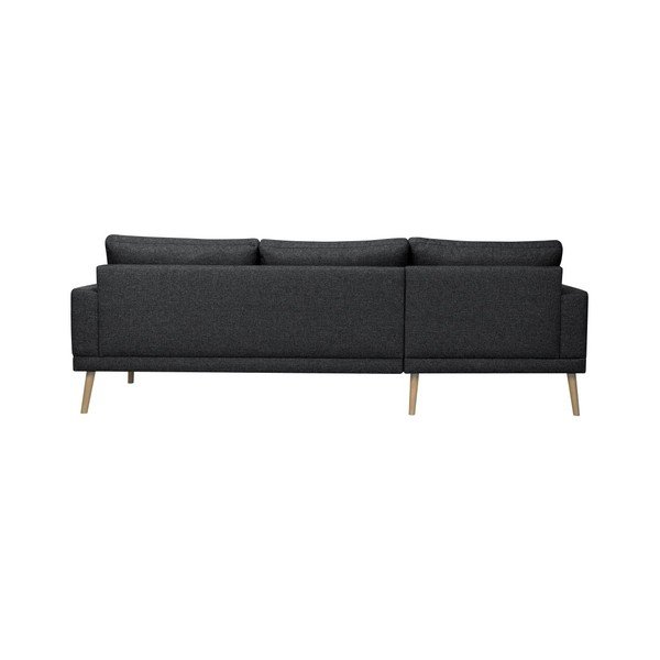Colțar Windsor & Co Sofas Vega, partea stângă, negru-image-3