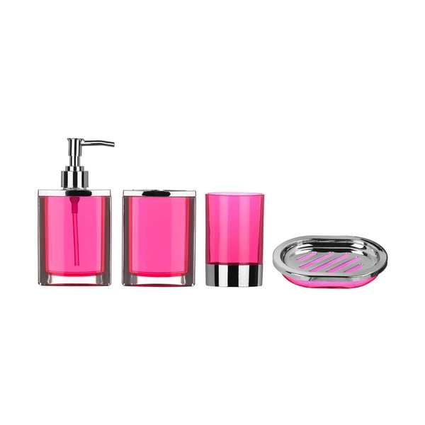 Set accesorii pentru baie Premier Housewares Pink, roz