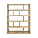 Bibliotecă în culoare naturală cu aspect de lemn de stejar 150x198 cm Berlin – TemaHome