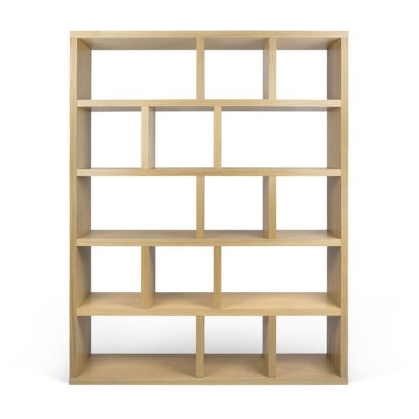 Bibliotecă în culoare naturală cu aspect de lemn de stejar 150x198 cm Berlin – TemaHome