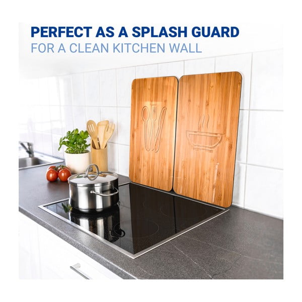 Set 2 protecții din sticlă pentru aragaz Wenko Lunch, 52 x 30 cm-image-4