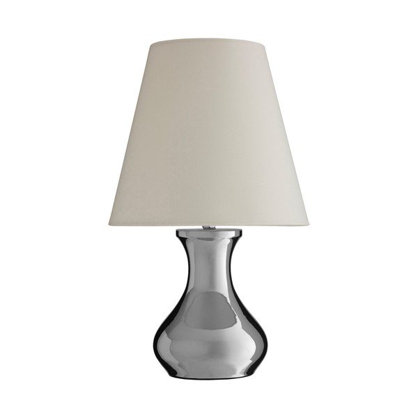 Veioză crem/argintie din metal cu abajur textil (înălțime 36 cm) Nell – Premier Housewares