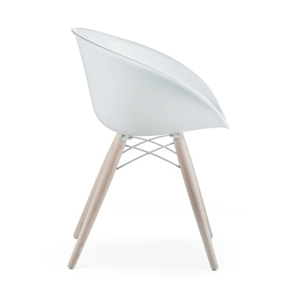 Scaun Pedrali Gliss Wood, alb-image-3