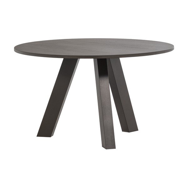 Masă de dining rotundă din lemn de stejar ø 129 cm Rhonda – WOOOD-image-2