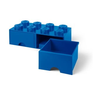Cutie depozitare cu 2 compartimente LEGO®, albastru