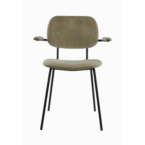 Scaun de dining bej din catifea Emma – Light & Living-image-3