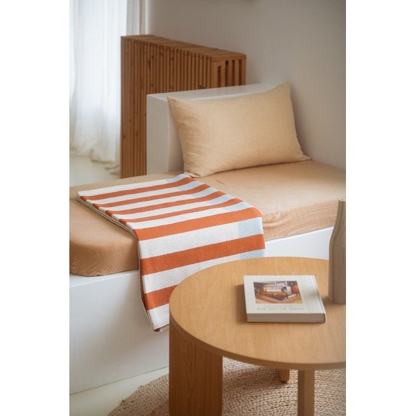Pătură portocalie 160x200 cm Onu – noo.ma-image-1