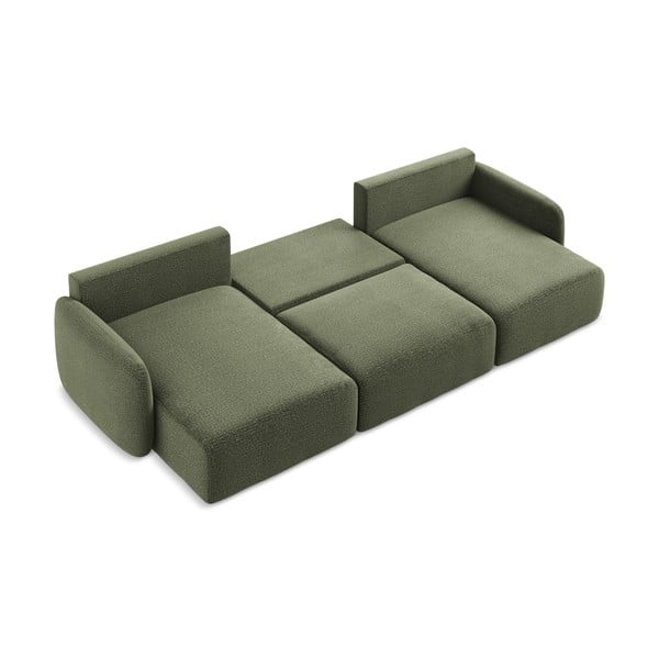 Colțar verde extensibil/cu spațiu de depozitare Kalena – Makamii-image-4