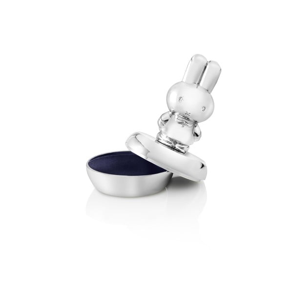 Cutiuță pentru dinți de lapte argintiu-lucios din metal ø 4x6 cm Miffy – Zilverstad-image-3