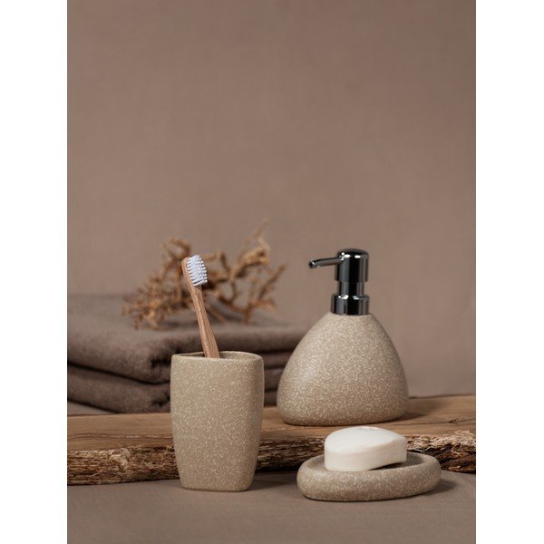 Suport ceramică pentru periuțe de dinți Wenko Pion, bej-image-4